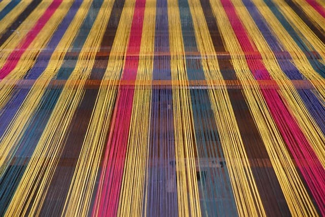 colorful weaving, a metaphor for a sustainable support system for breastfeeding families