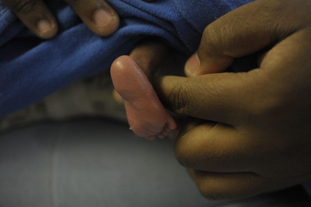 Prematurity Awareness Month - foot of preterm baby